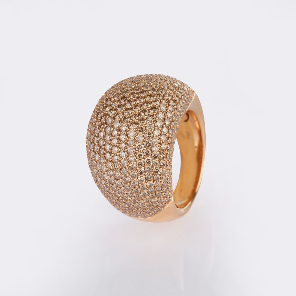Fancy Diamonds 'Bague bombée' Ring - image 2