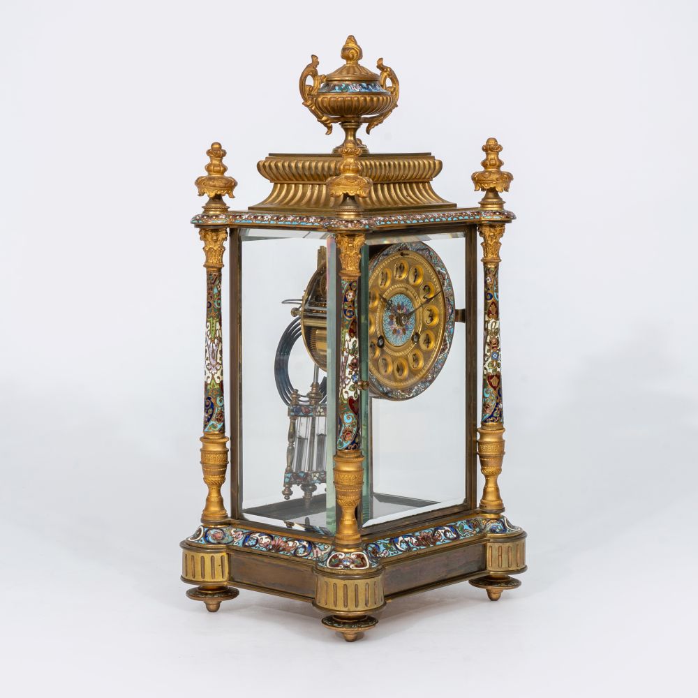 Napoleon III Cloisonné Pendule - image 2