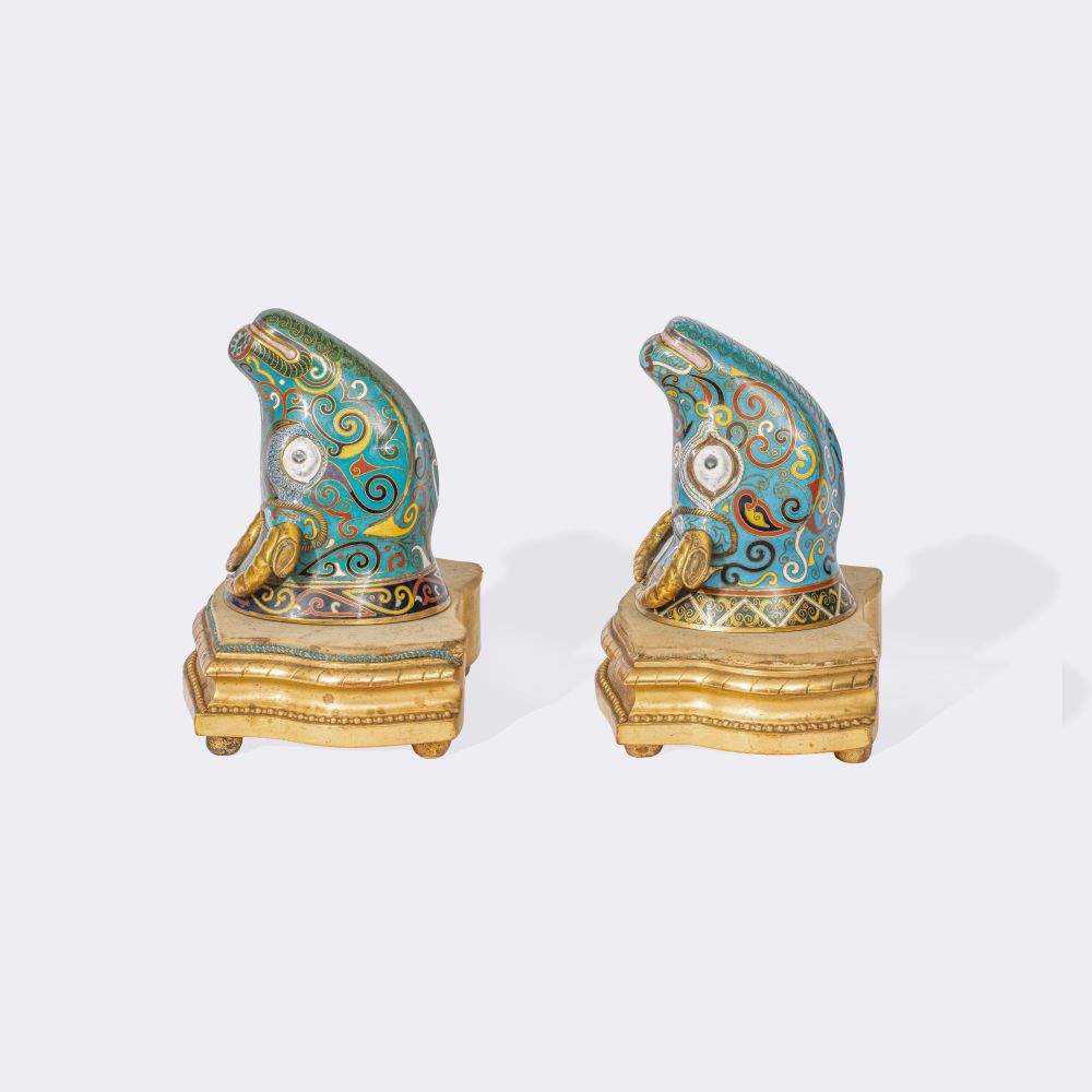 A Pair of Ritual Cloisonné Vessels - image 4