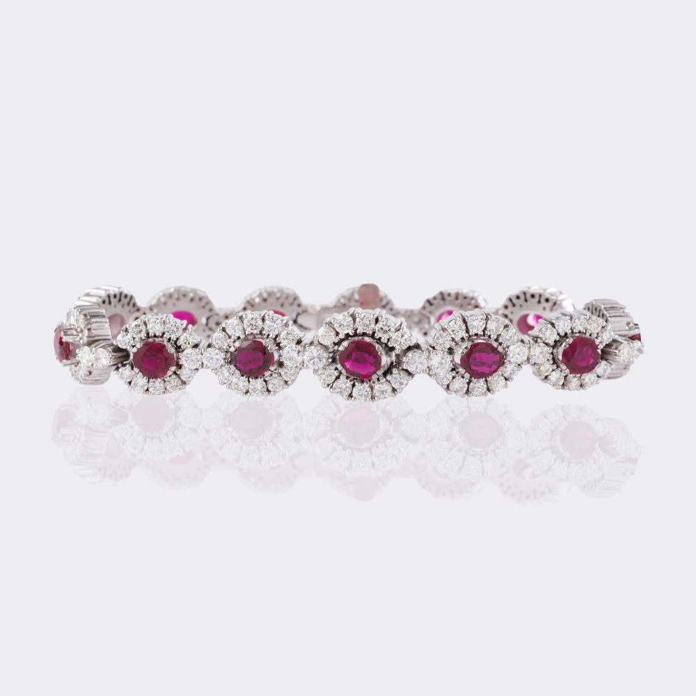 Ruby Diamond Bracelet
