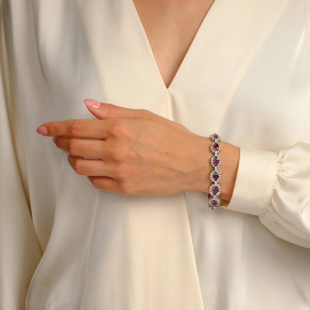 Ruby Diamond Bracelet - image 3