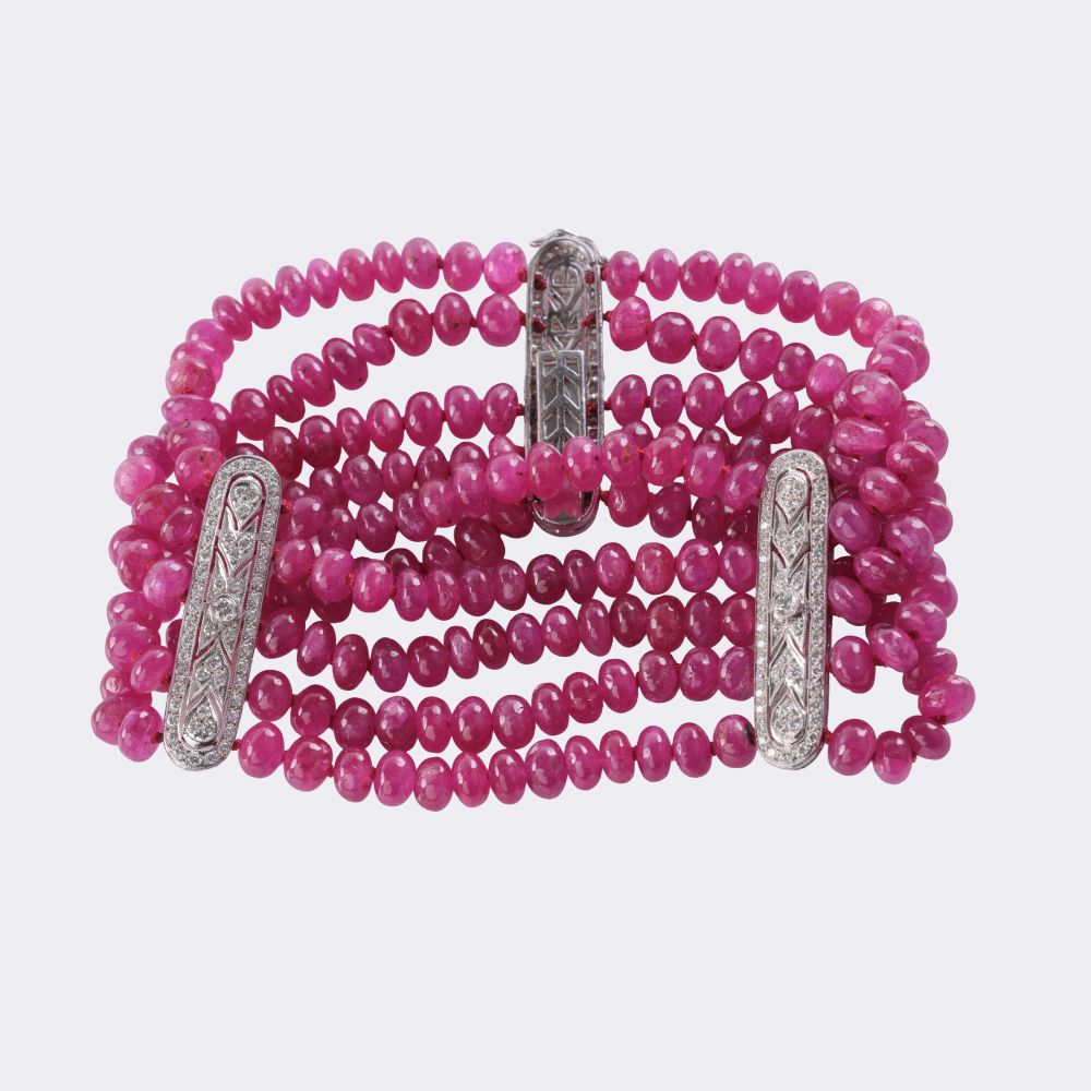 Ruby Diamond Bracelet