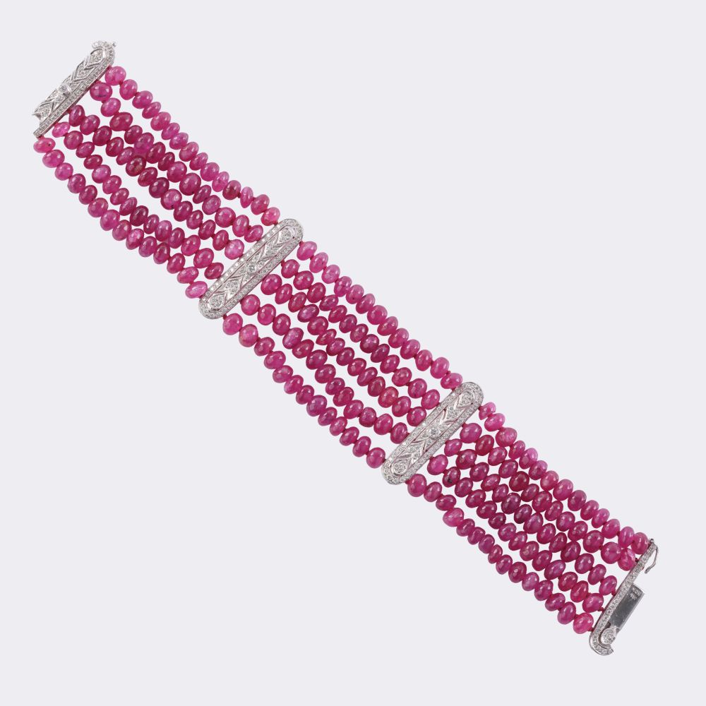 Ruby Diamond Bracelet - image 2