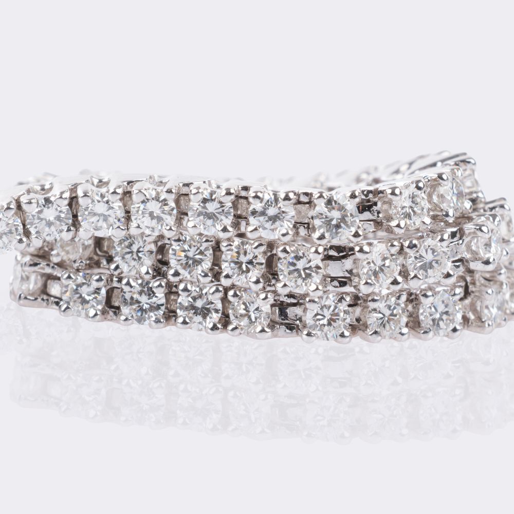 Fine white tennis bracelet - image 3