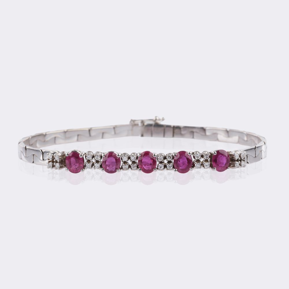 Rubin Diamant Armband