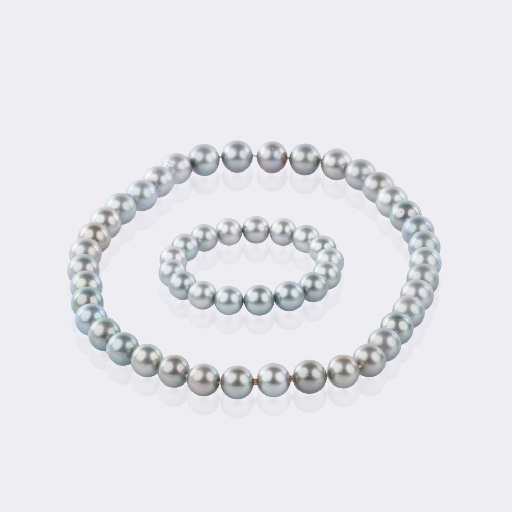 Tahitiperlen Collier mit Armband - Bild 2