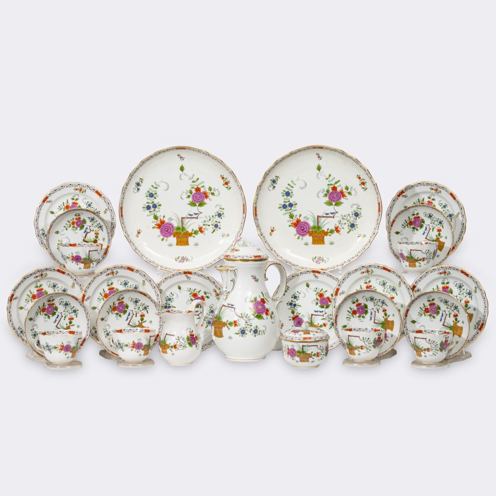 Coffee service 'Sheaf pattern' for 12 persons