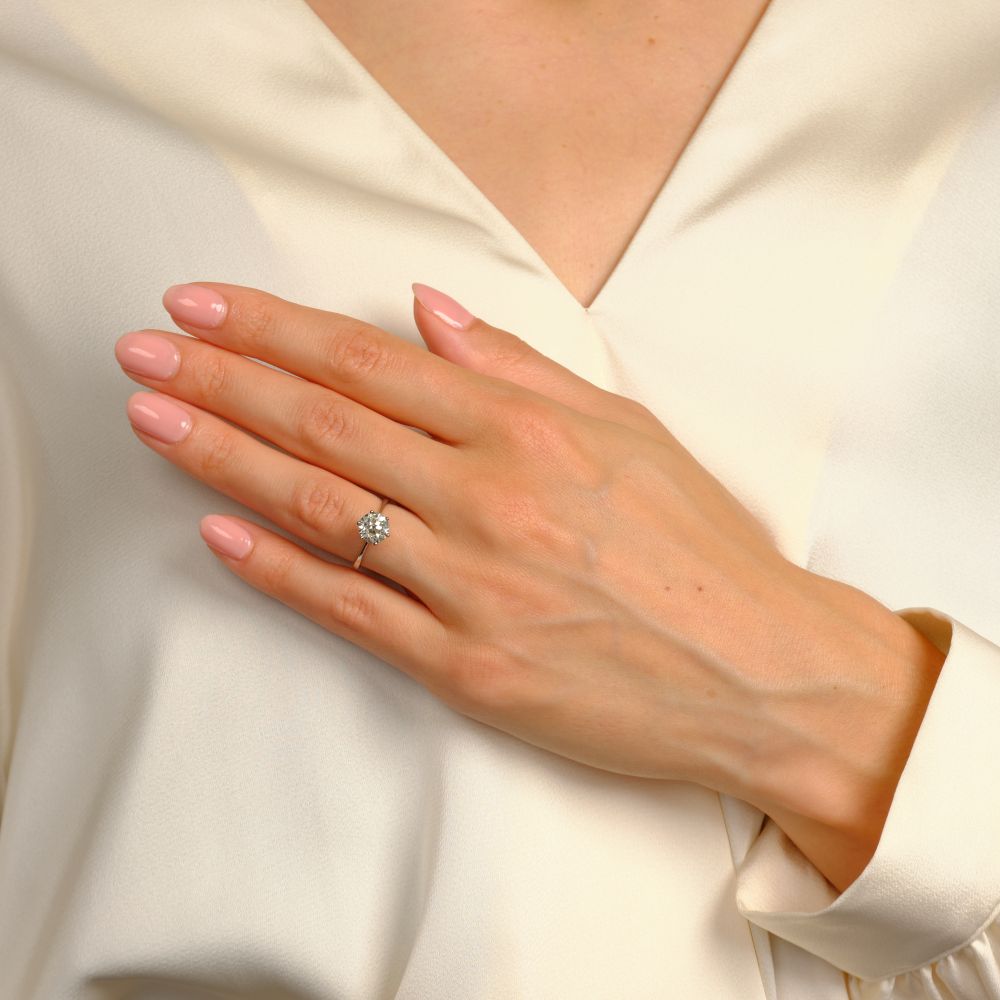 Old Cut Diamond Ring - image 3