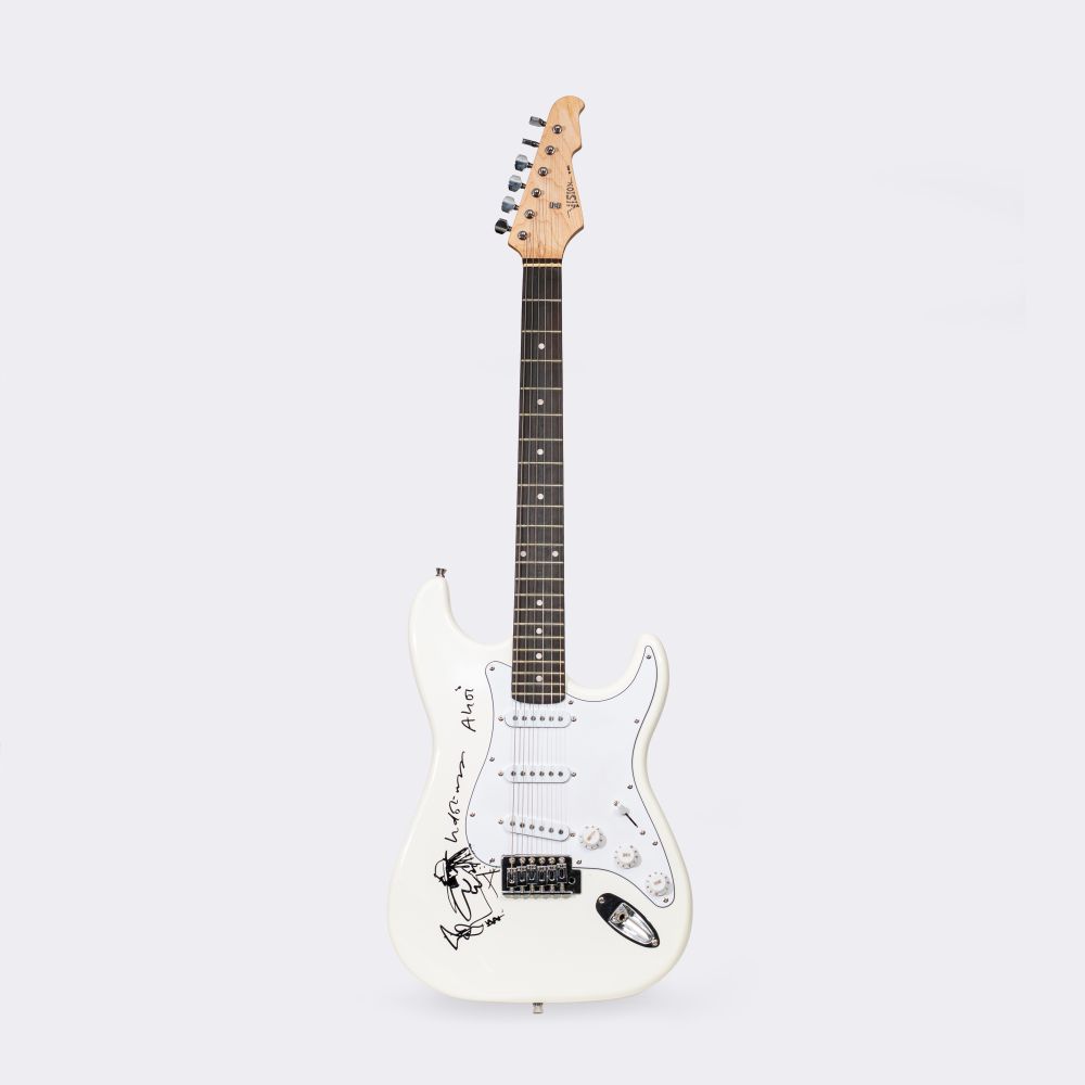 Udo Lindenberg - Hand-signed And Painted E-Guitar by Udo Lindenberg