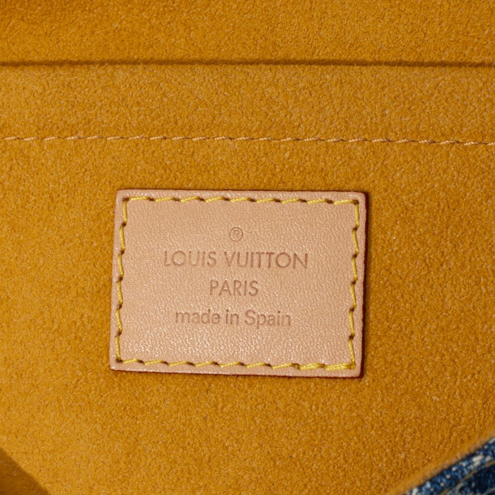Mini Pleaty Bag 'Monogram Denim' With Matching Twilly - image 6