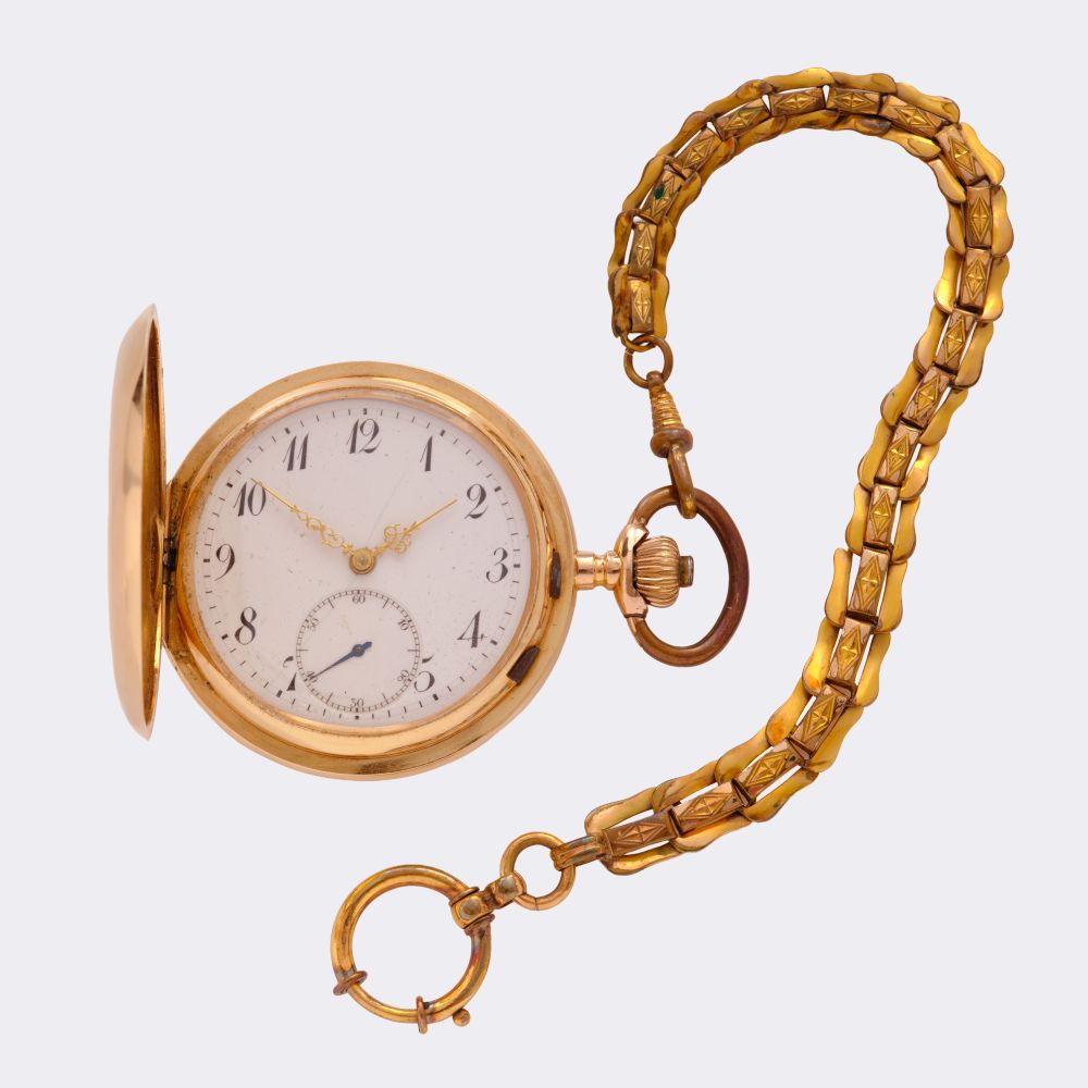 Savonette Pocket Watch on Chain - image 2