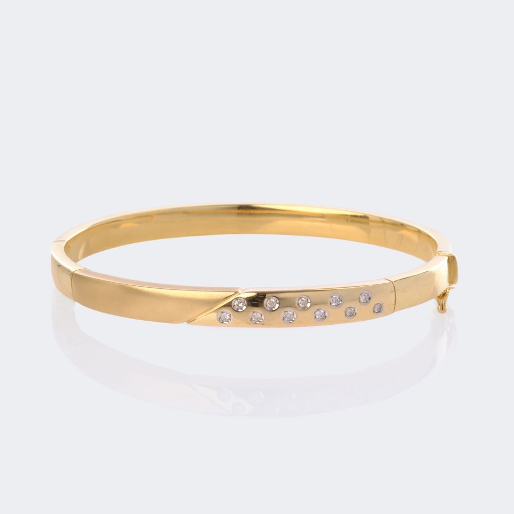 Diamond Bangle Bracelet - image 2