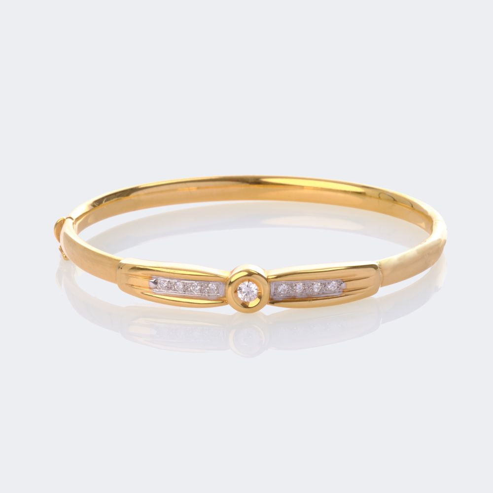 Diamond Bangle Bracelet - image 2
