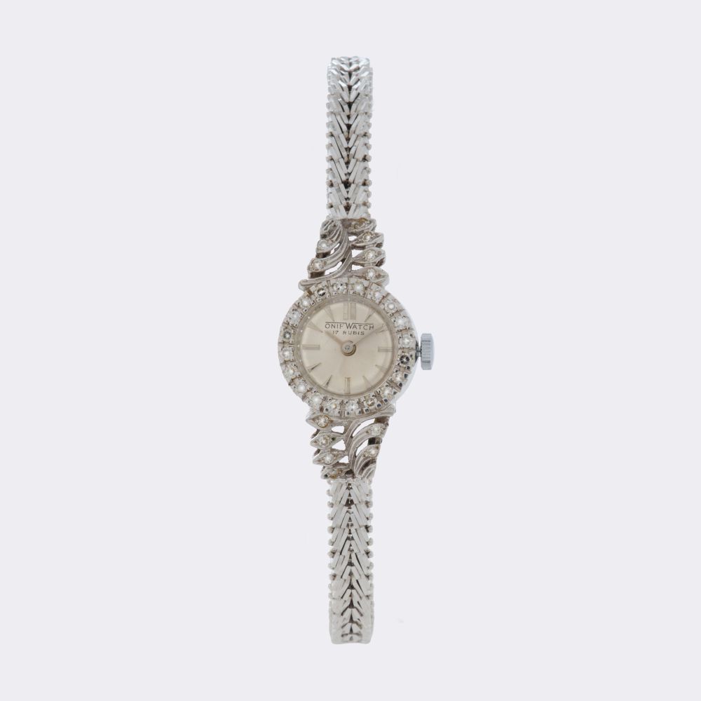  ONIF WATCH - Vintage Women's Wristwatch with Diamonds