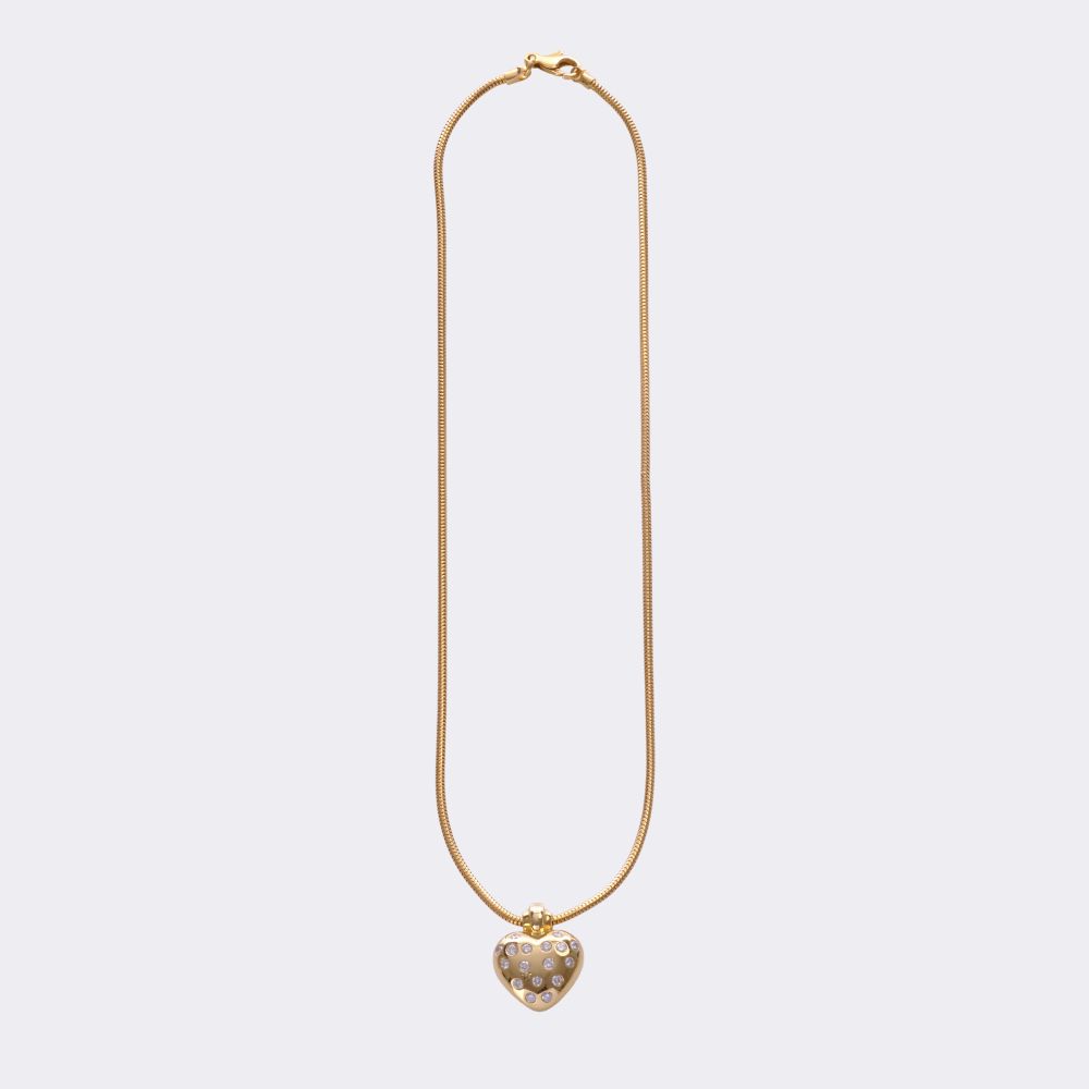 Brilliant heart  Pendant on Chain - image 2