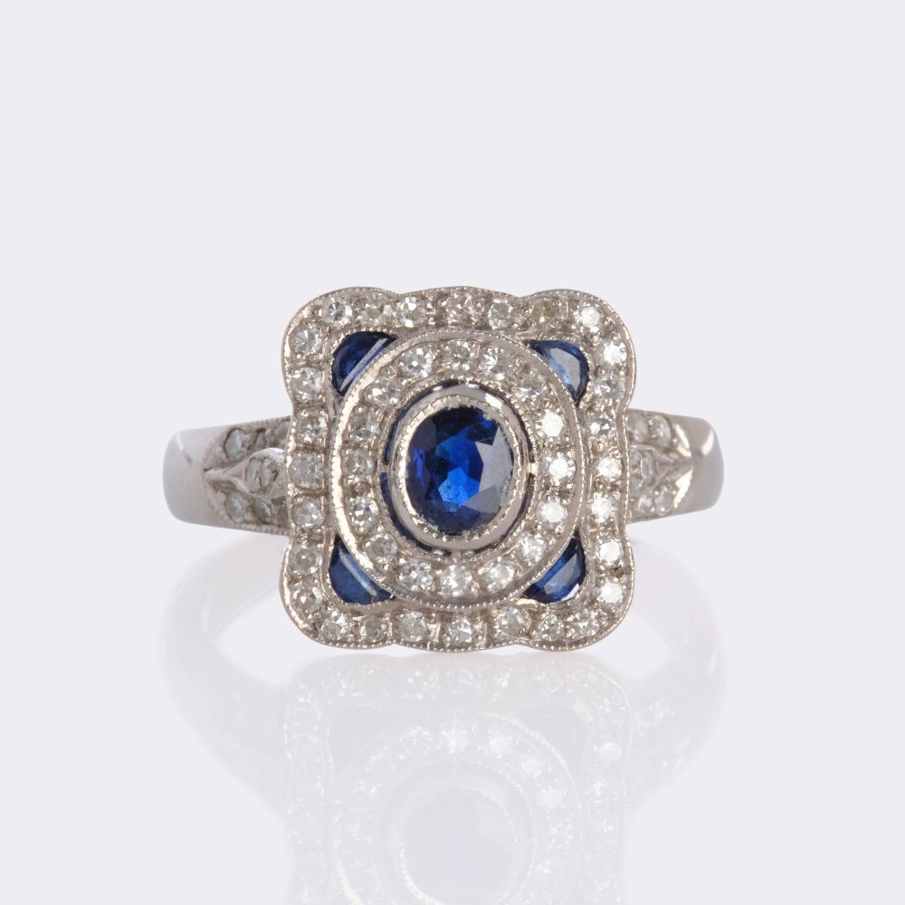 Sapphire Diamond Ring