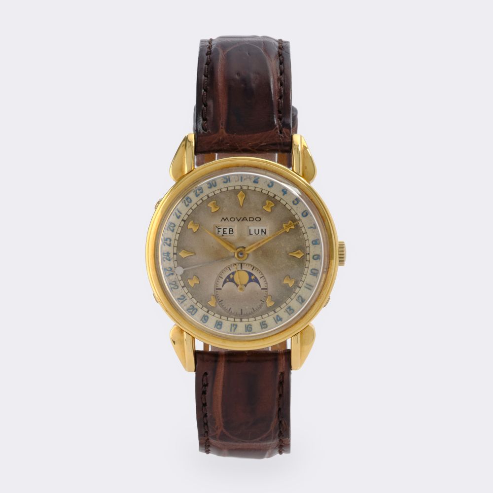  Movado - Men's Wristwatch 'Triple Calendar'