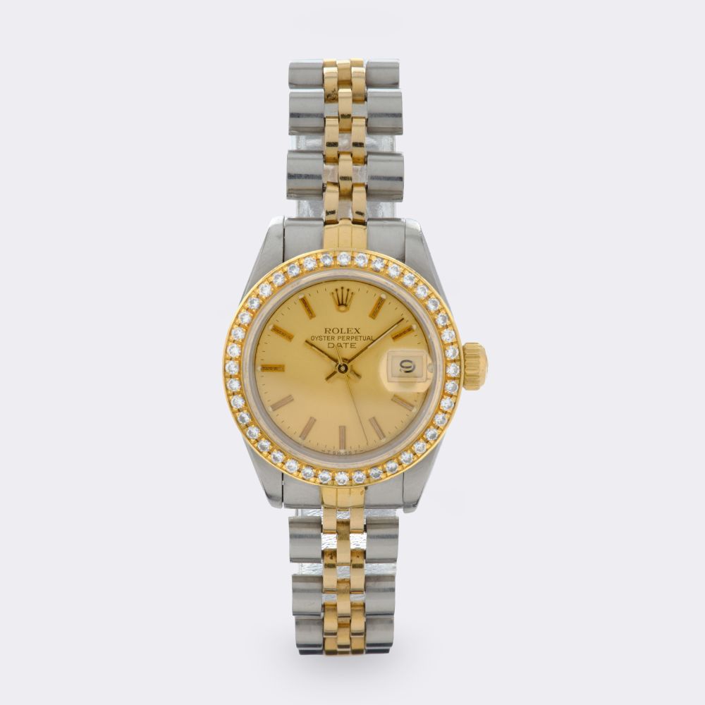  Rolex - Women's Wristwatch 'Datejust' with Diamonds