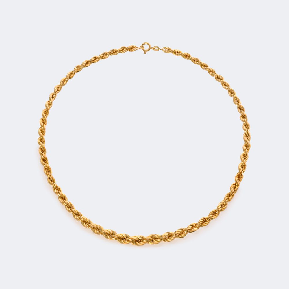 Cord Gold Necklace