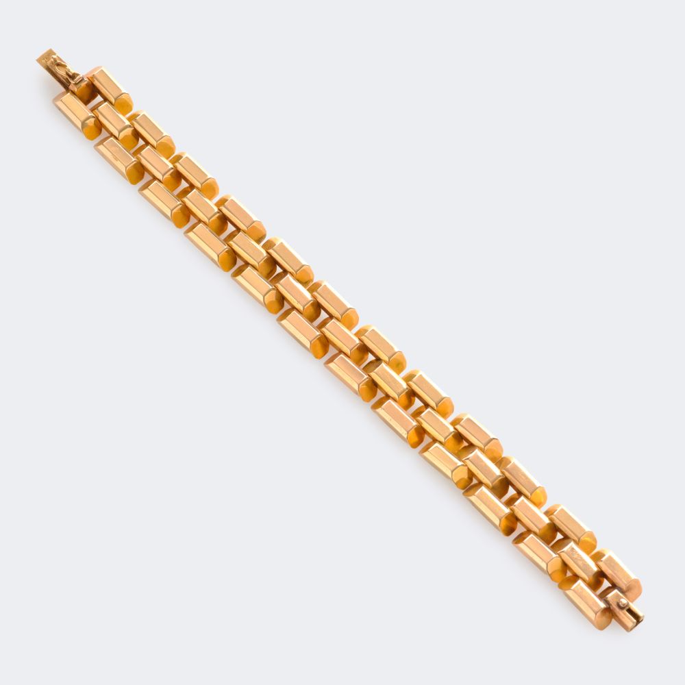 Heavy Brick Gold Bracelet - image 2