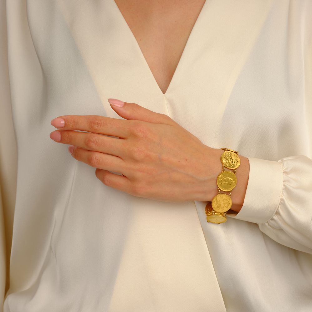 Bracelet with Gold Coins - image 7