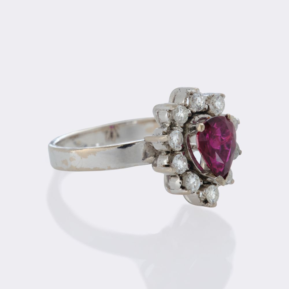 Rubin Diamond Ring - image 2
