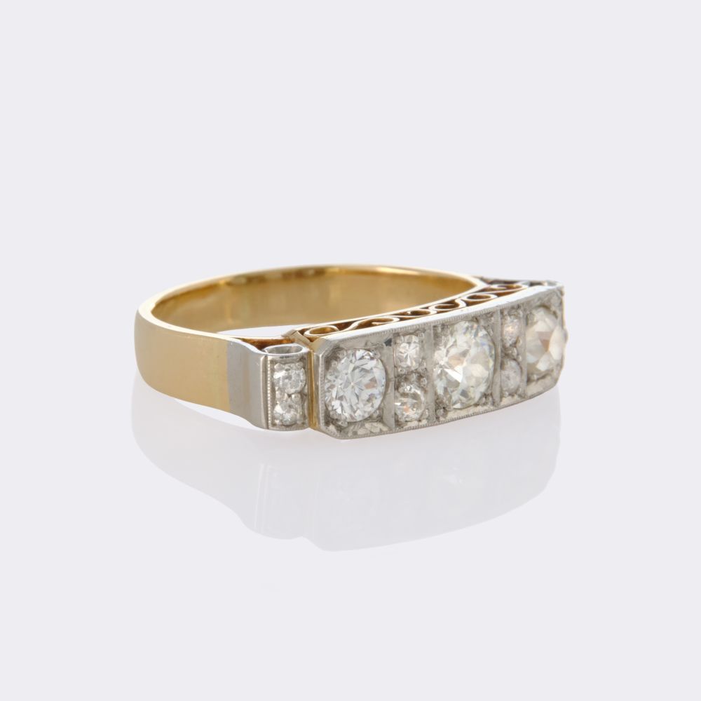 Art-déco Diamond Ring - image 5