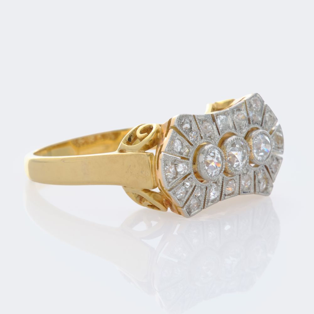 Art-déco Diamond Ring - image 2