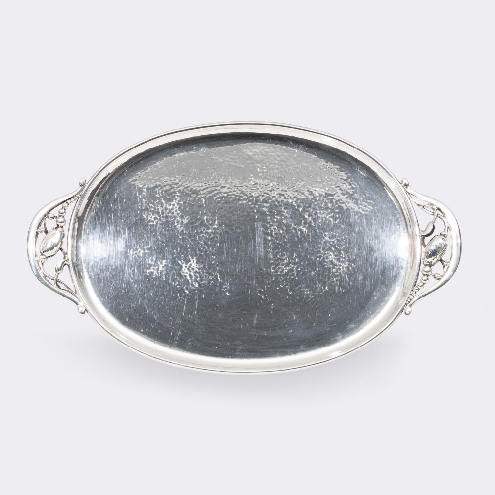 Georg Jensen - Oval tray 'Blossom' No. 2H