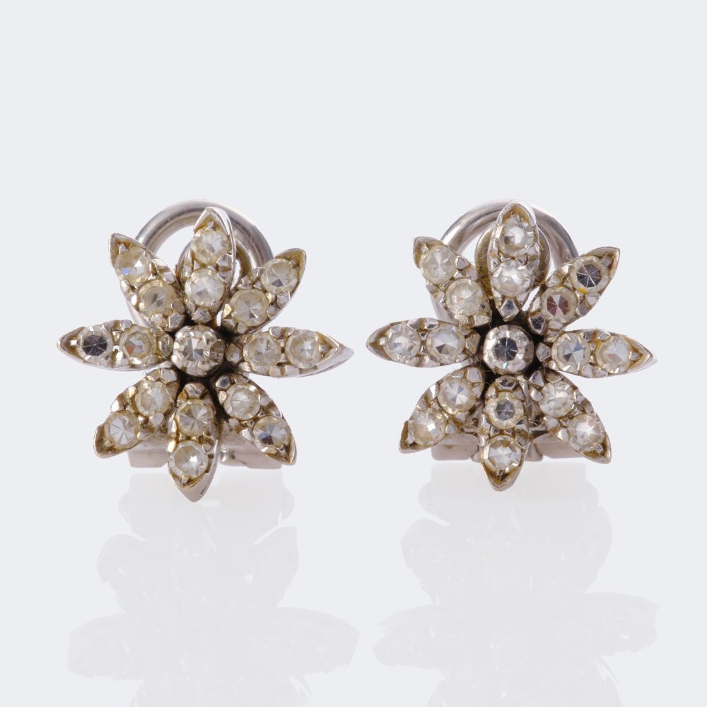 Pair of Diamond Earrings
