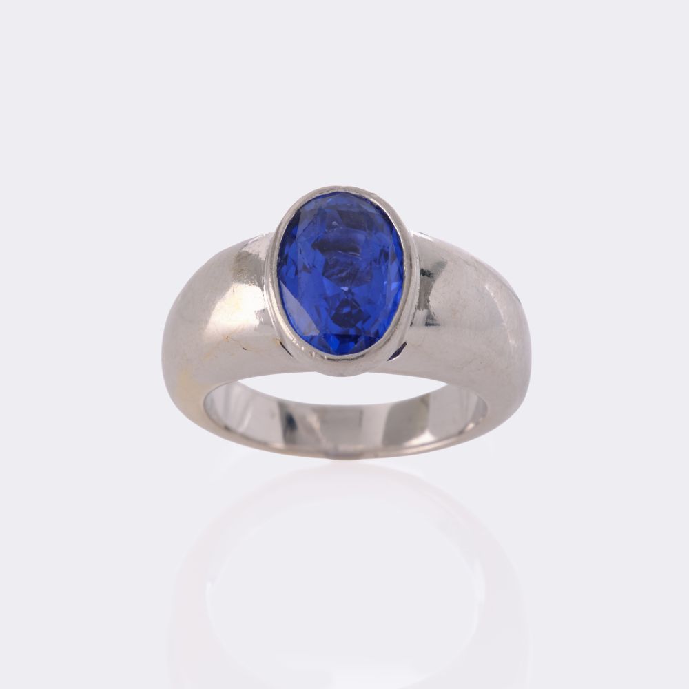 Natural Ceylon Sapphire Ring - image 3
