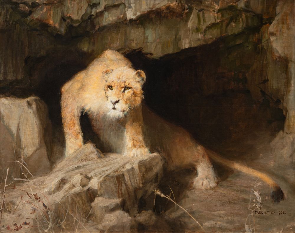 Tadeusz Styka - Lioness