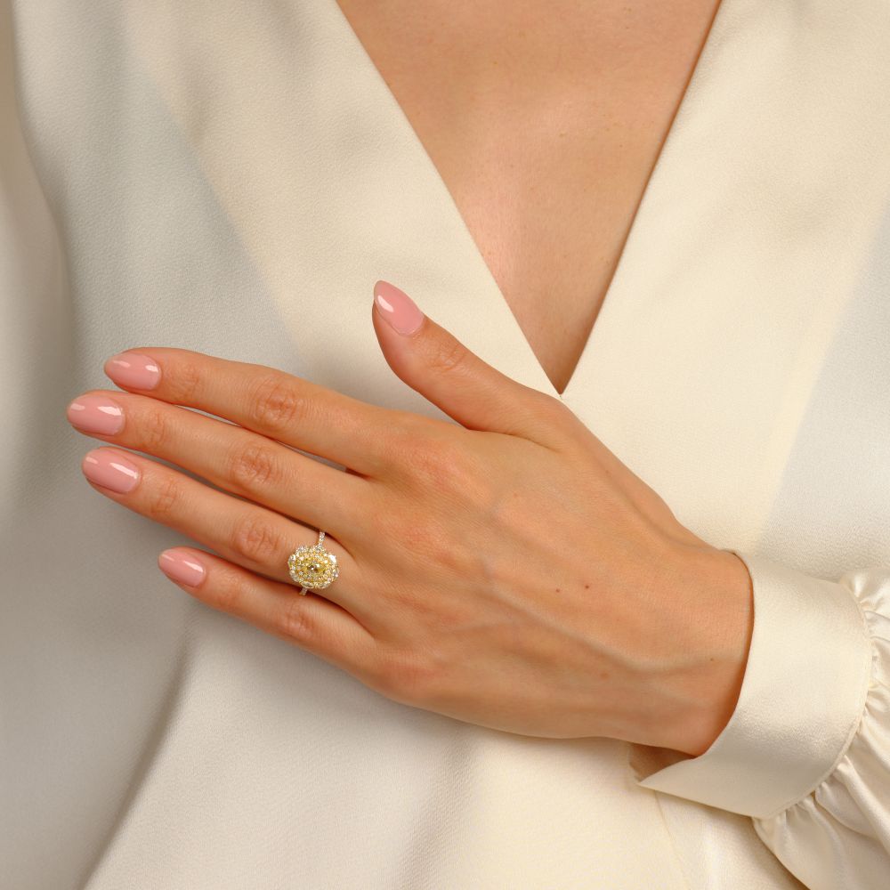 Multicoloured Fancy Diamond Ring - image 3