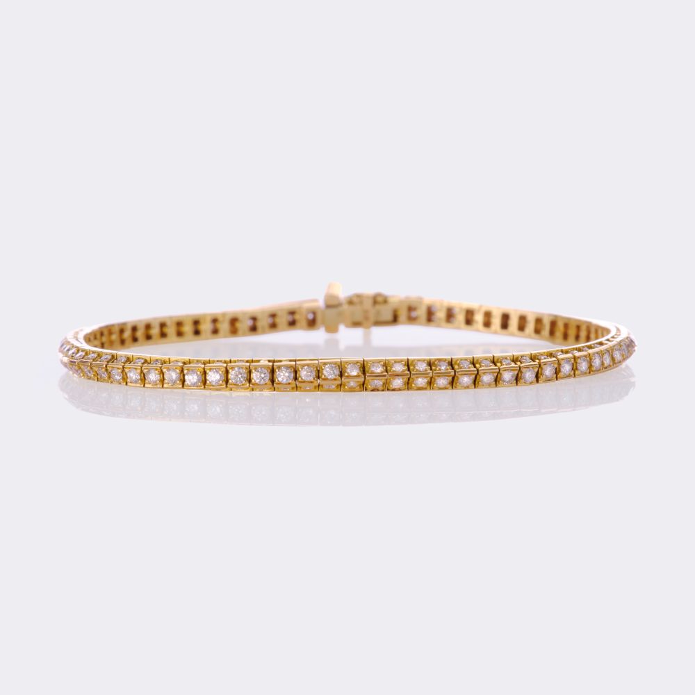 Rare White Diamond Tennis Bracelet