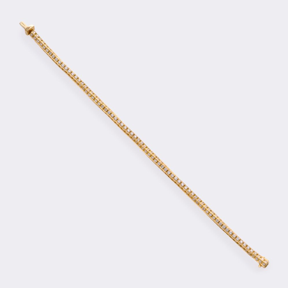 Rare White Diamond Tennis Bracelet - image 2