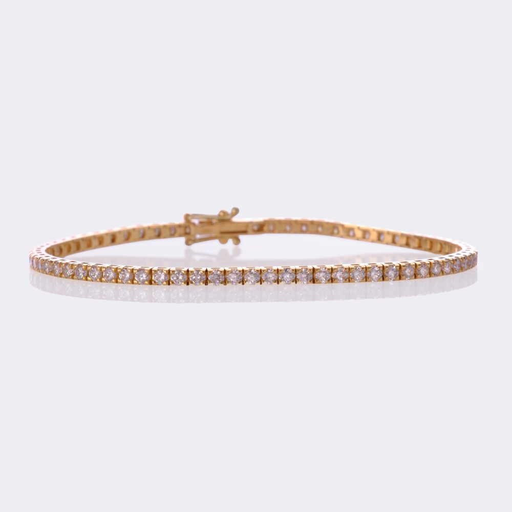 Rare White Diamond Tennis Bracelet
