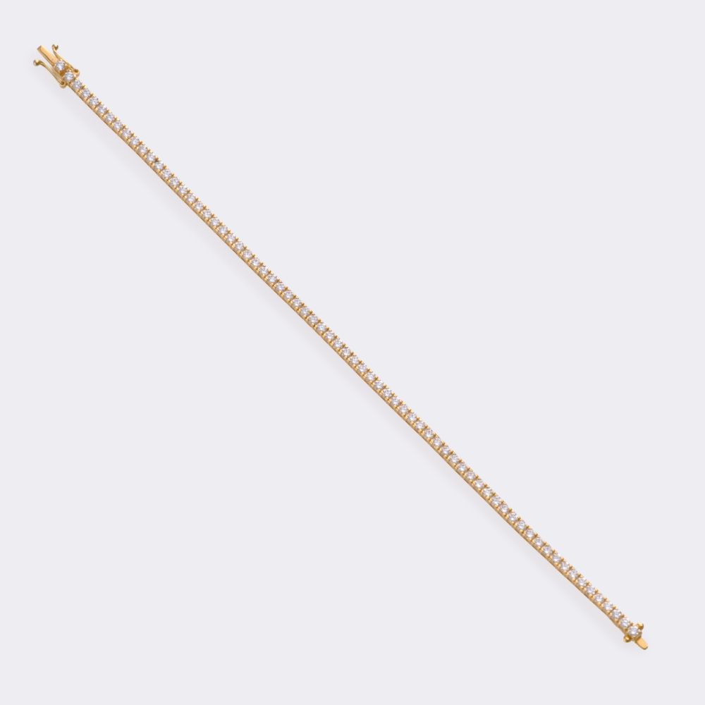 Rare White Diamond Tennis Bracelet - image 2