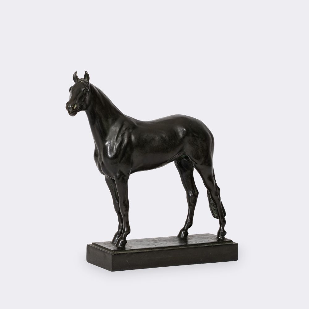 Albert Hinrich Hussmann - Standing stallion