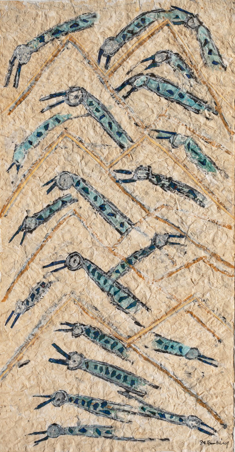 Eun Nim Ro - Turquoise Birds