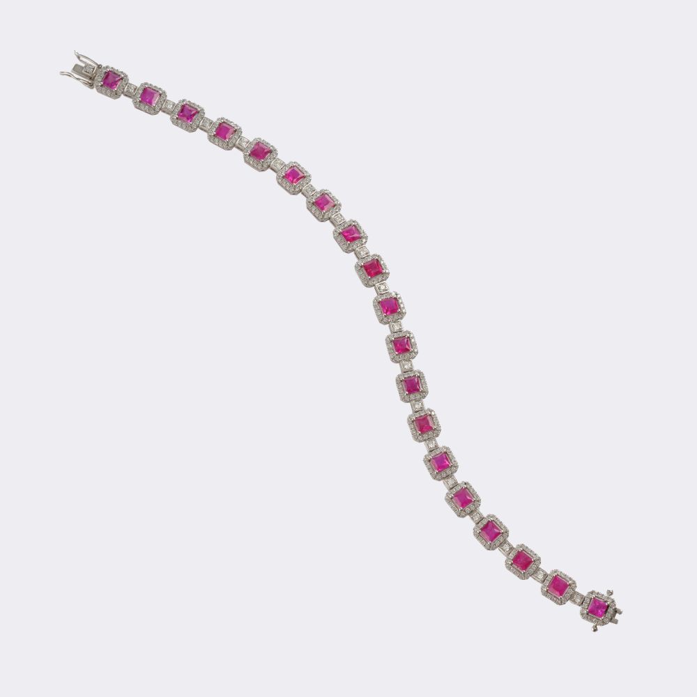 Ruby Diamond Bracelet - image 2