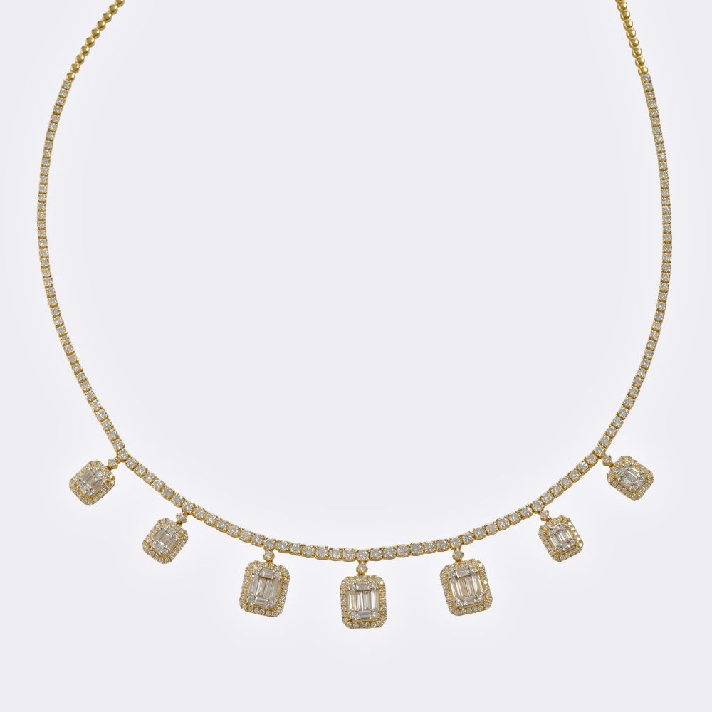 Diamond necklace 'Illusion'