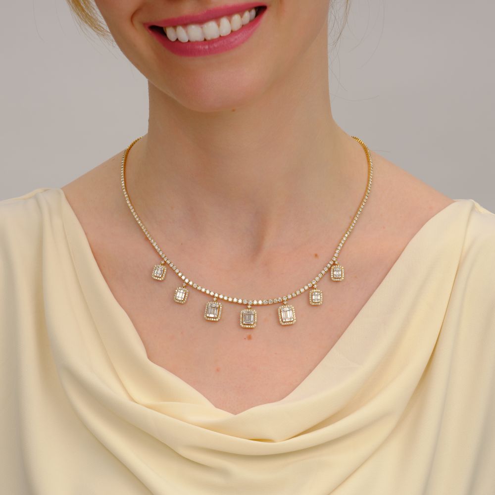 Diamond necklace 'Illusion' - image 3