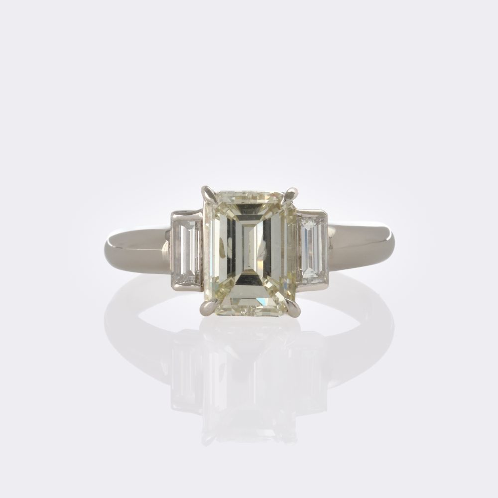 Diamond Ring in Emerald Cut