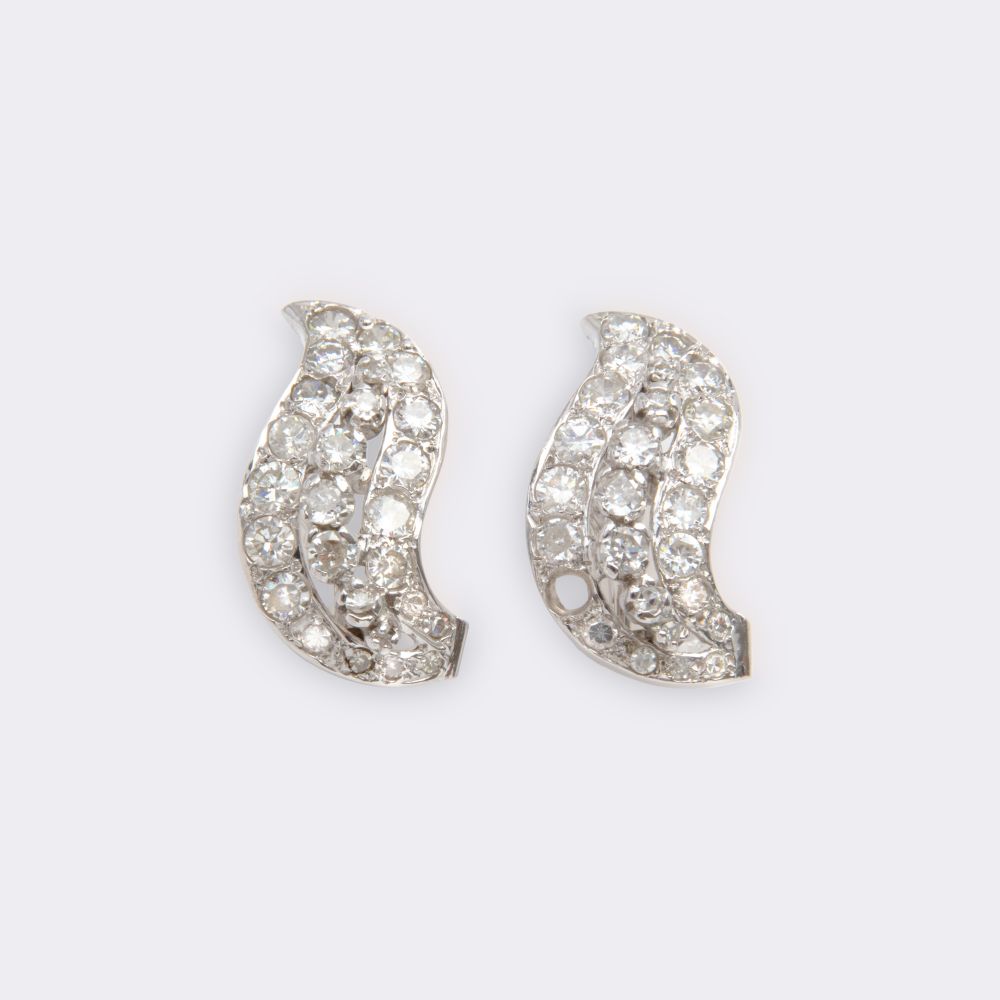 Pair of Diamond Earrings