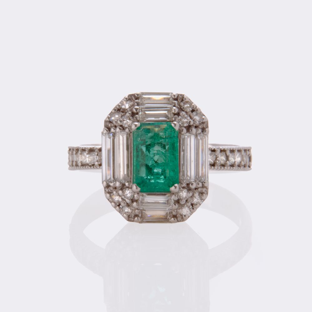 Emerald Diamond Ring