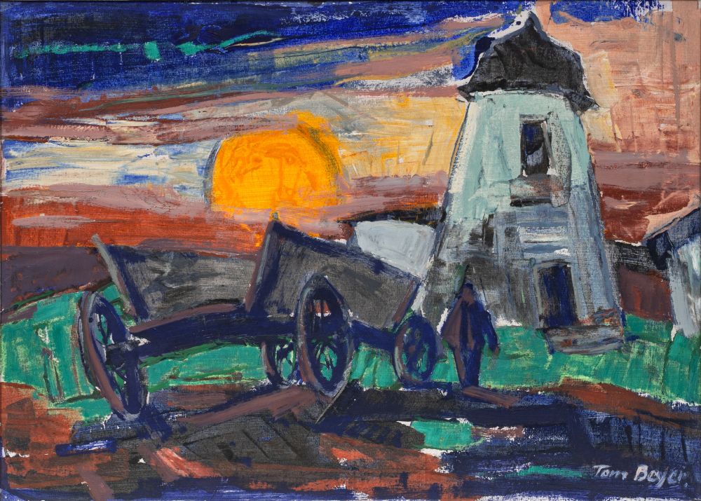 Tom Beyer - Sunset behind the Mill