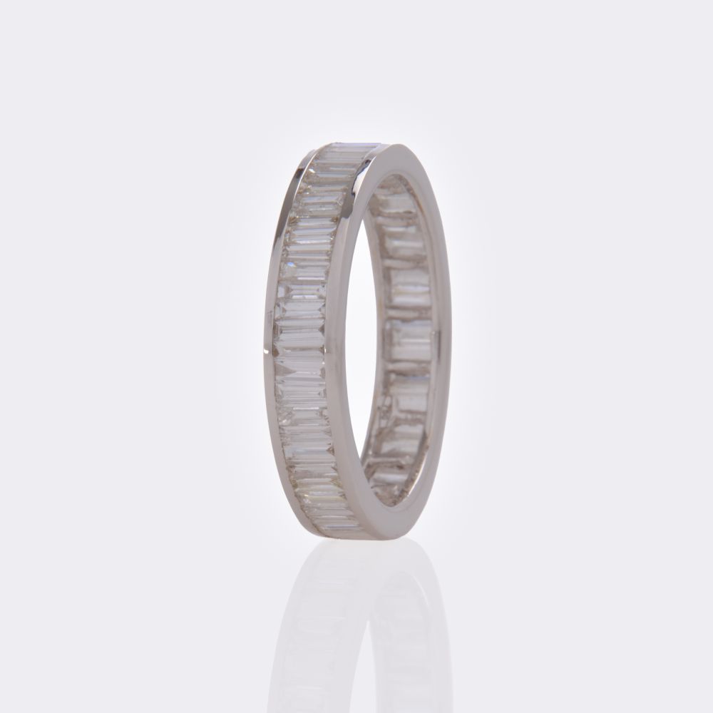 Rare White Diamond Memory Ring - image 2