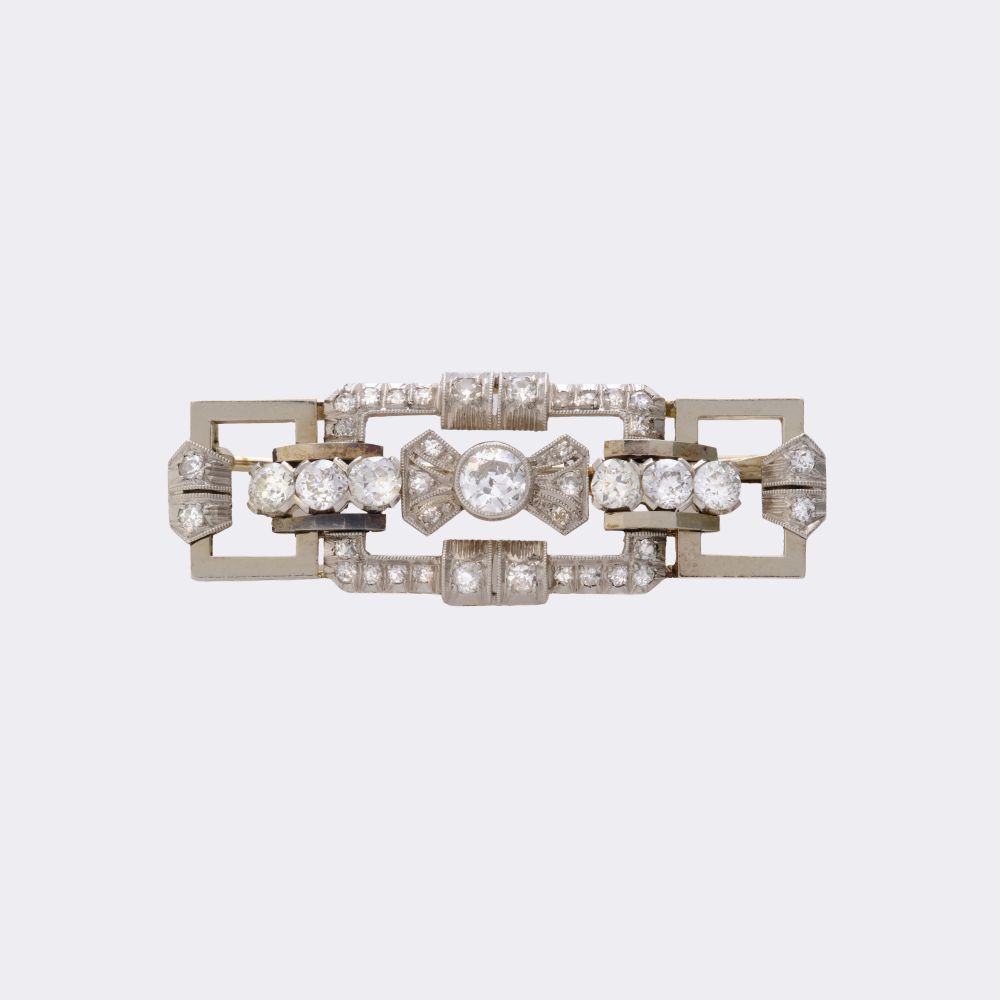 Art Déco Diamond Brooch