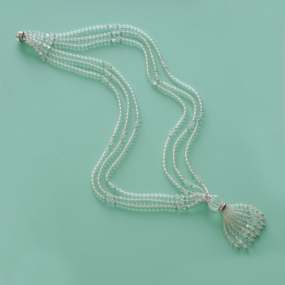 Long rock crystal brilliant necklace - image 3