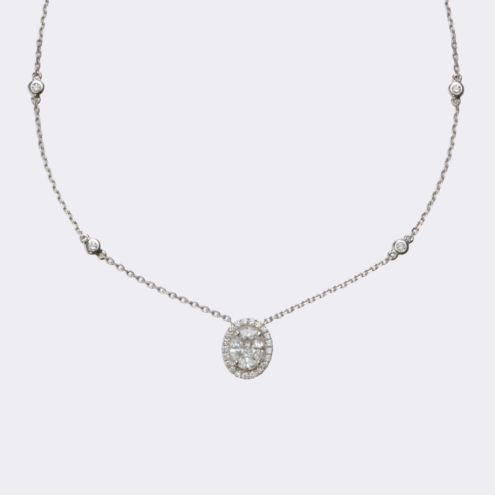 Diamant Anhänger an Kette